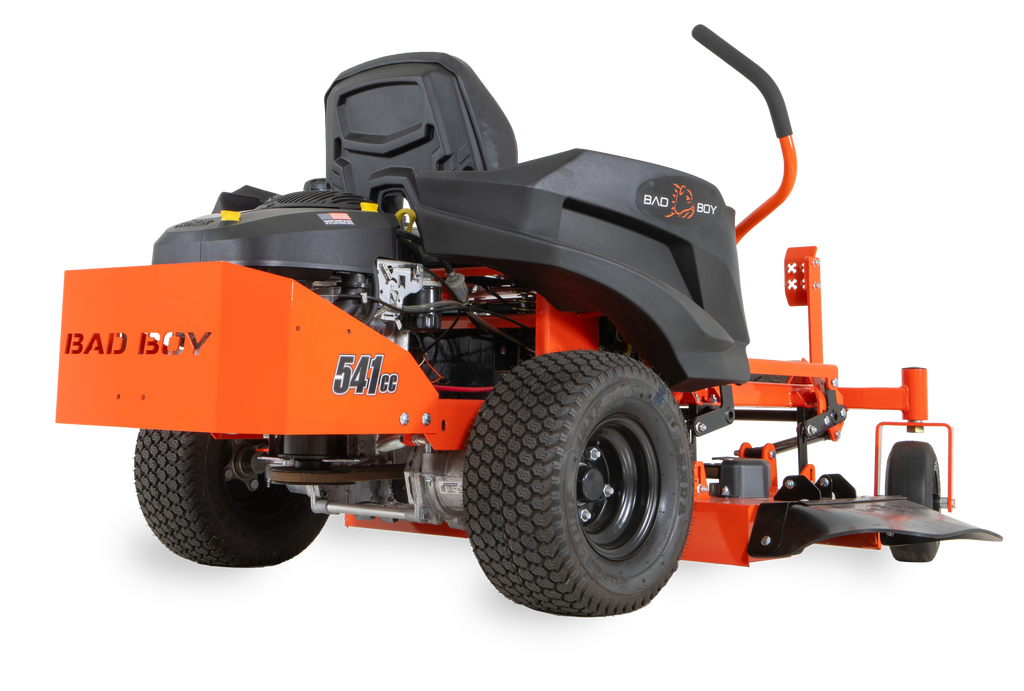 VIRLALA Bad Boy MZ Rambler 42-inch zero-turn riding mower with 26 HP Kohler engine, shown in a studio setting.