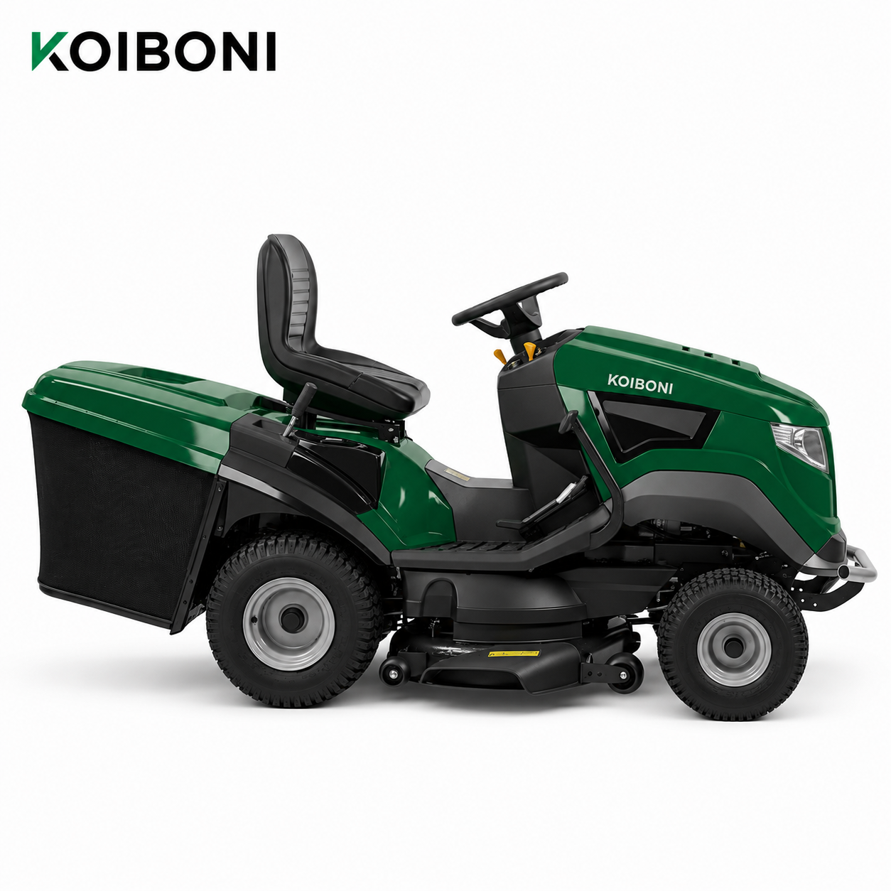 KOIBONI ProCut 2200H 620cc ride-on lawn mower with large cutting deck and comfortable seat, ideal for extensive lawn maintenance.