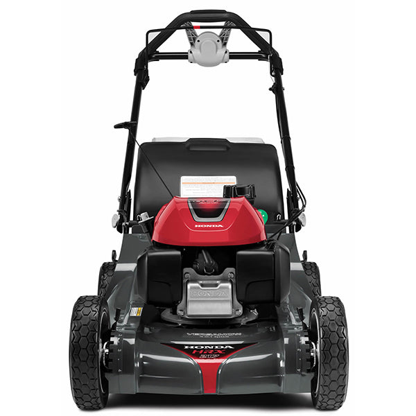 Honda HRX217K5VKA 21-inch gas lawn mower with 187cc engine and 4-in-1 Versamow system, shown from the front.