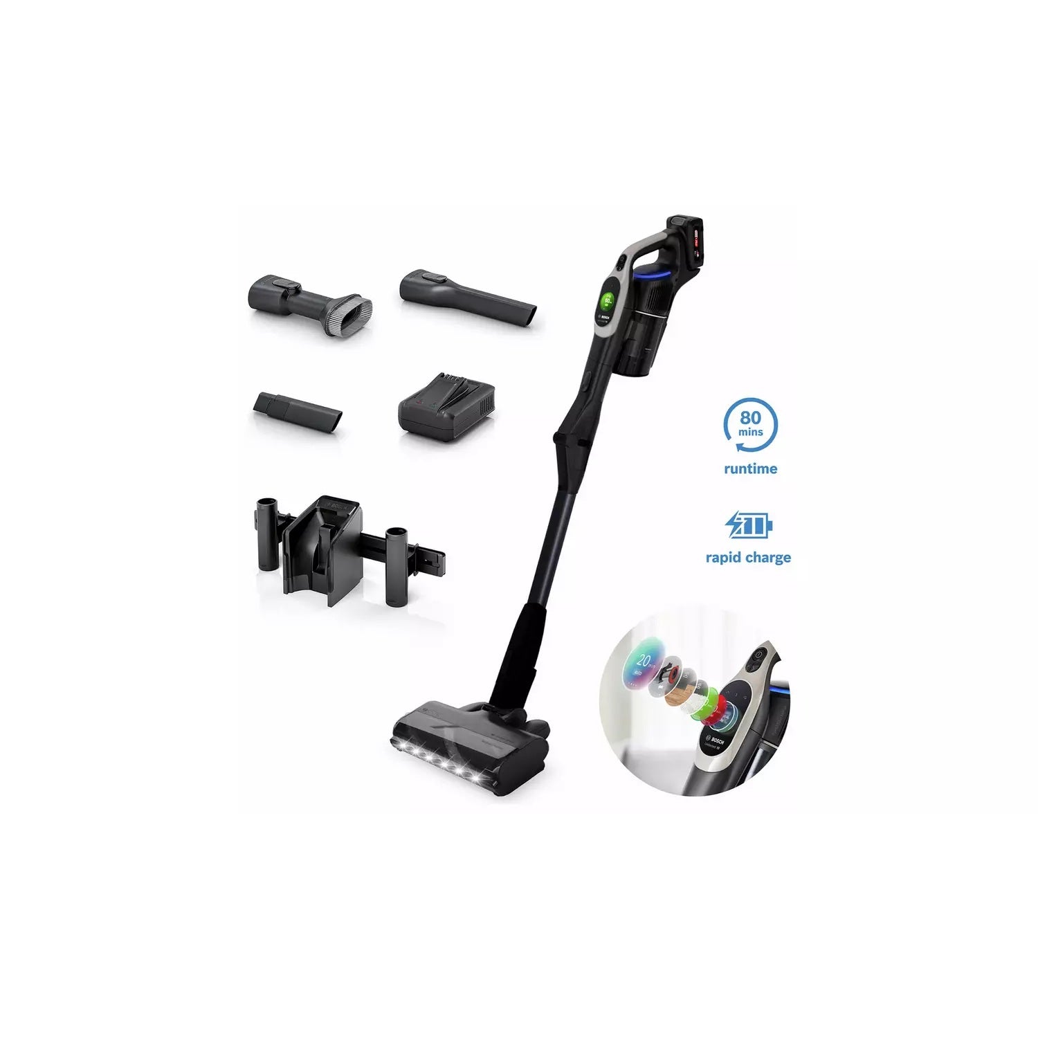 Bosch Unlimited 10 Cordless Stick Vacuum Cleaner MicroClean Technology